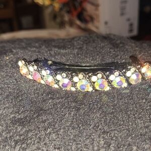 Crystal Aurora Borealis Rhinestone Hair Barrette